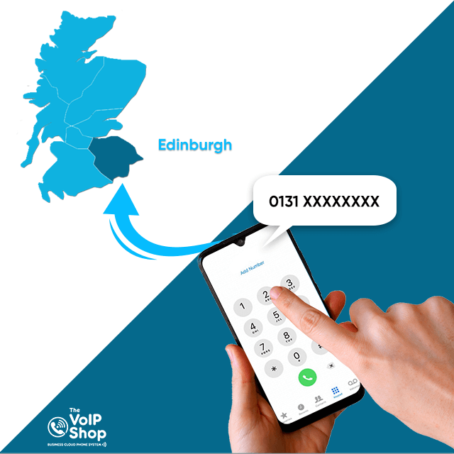 Get a 0131 area code phone number in Edinburgh