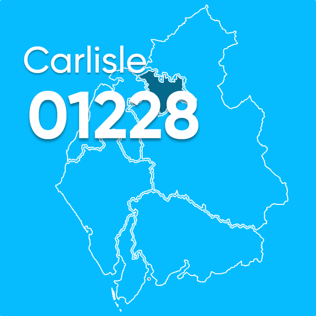 01228 area code UK