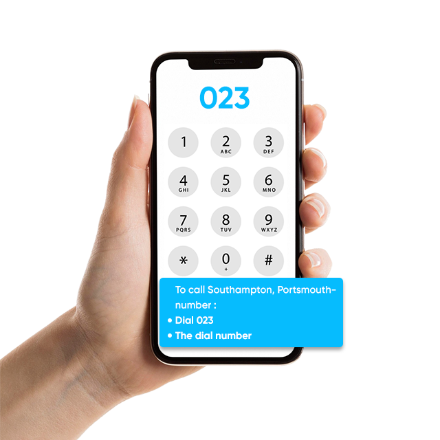 023 area code - telephone dialing code for Southampton, UK