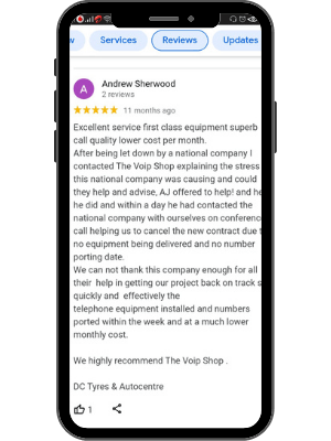 Client review – 5-star Google rating