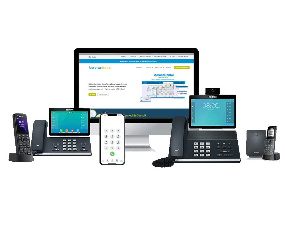 aerona CRM integration with VoIP Dentally CRM integration with VoIP