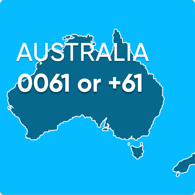 France Dialing Cod Australia dialing code +61