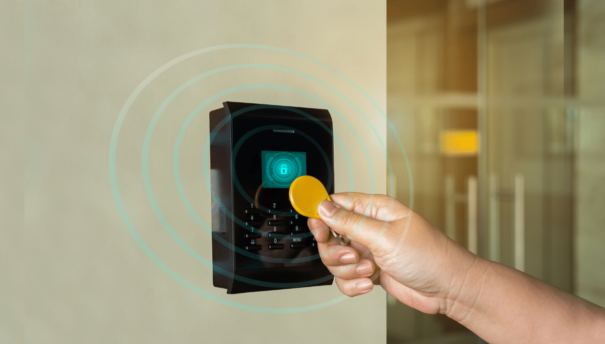 Commercial key fob door entry systems
