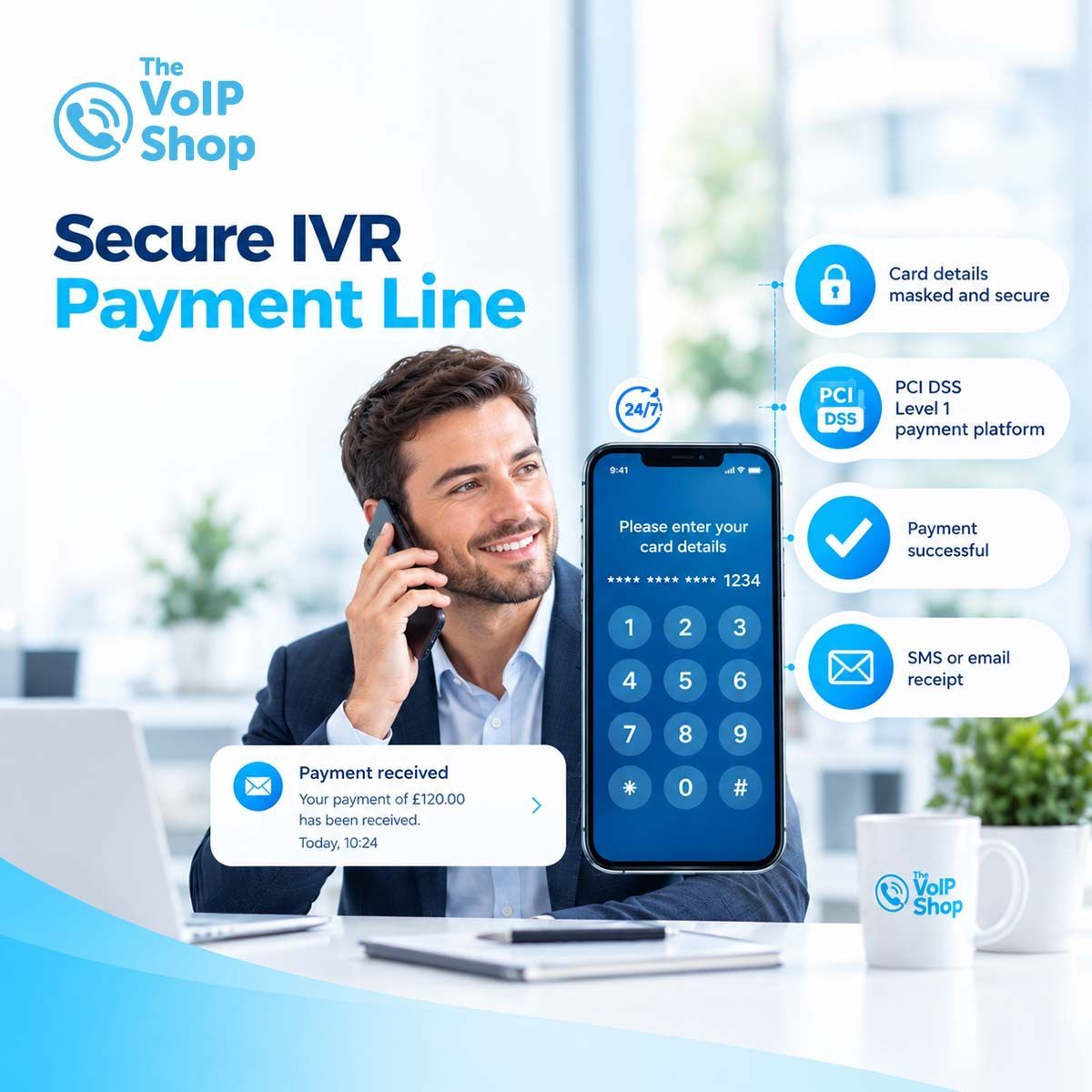 Secure IVR Payment Line