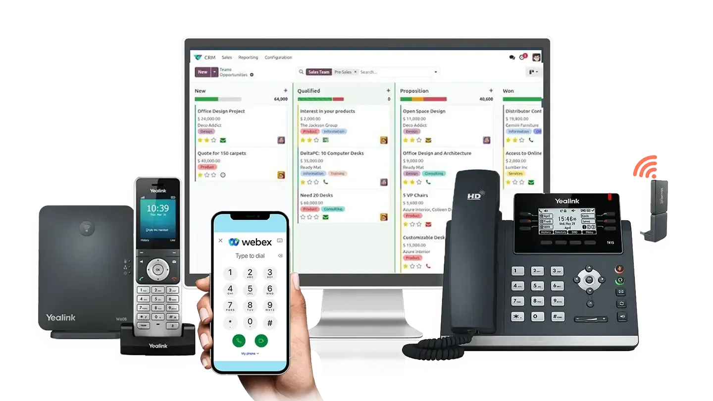 Odoo CRM Integration with The VoIP Shop Odoo CRM Integration with
The VoIP Shop