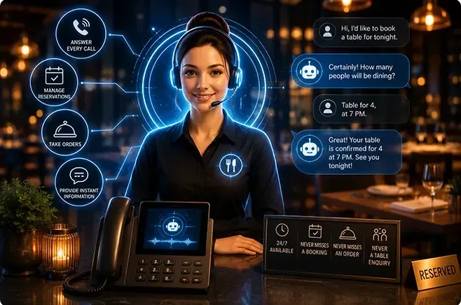Meet Your AI Restaurant Receptionist - Always On, Always Professional