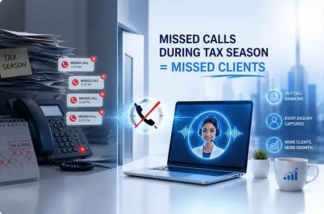 Missed Calls During Tax Season = Missed Clients Missed Calls During Tax Season = Missed Clients