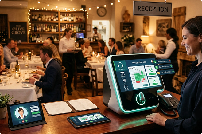 AI Receptionist for Restaurants: 24/7 Call Handling That Never Misses a Booking, an Order, or a Table Enquiry