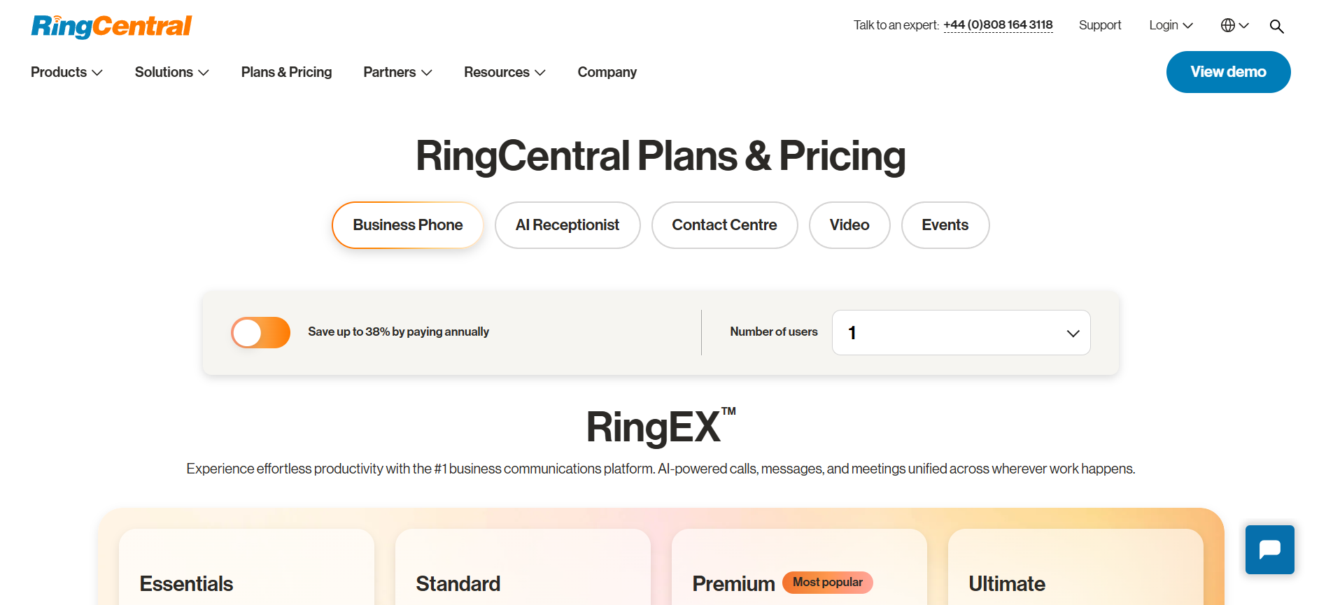 RingCentra Details