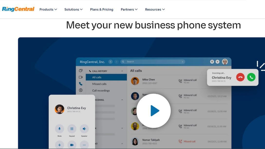 RingCentral RingCentral Dashboard