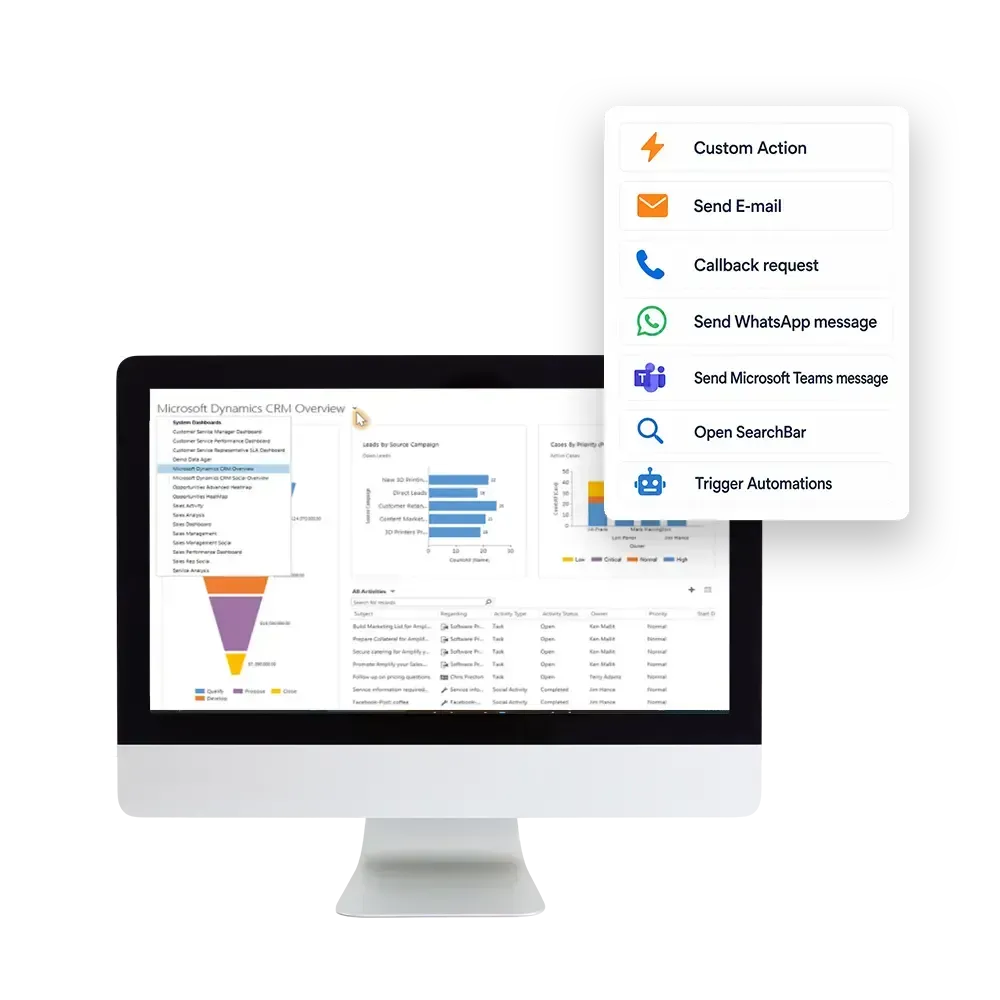 Microsoft Dynamics 365 Buttons