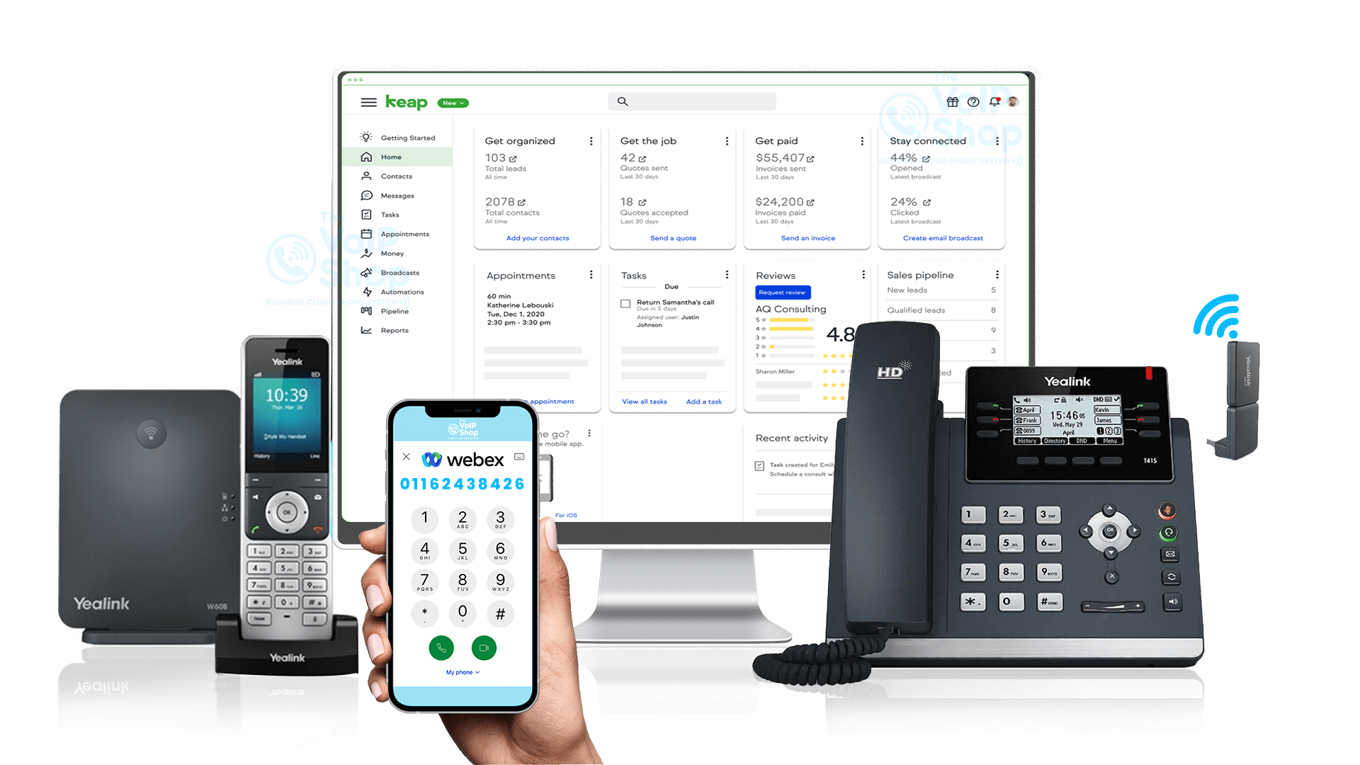 Keap CRM integration with VoIP Keap CRM integration with VoIP