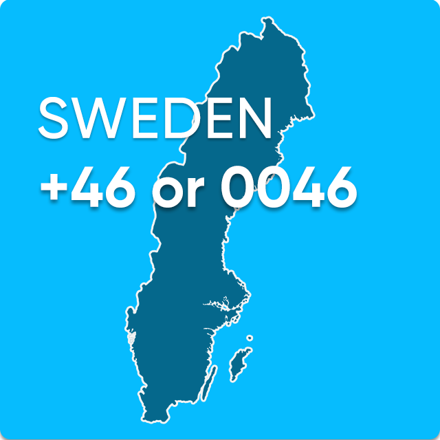 France Dialing Co Sweden dialing code 0046