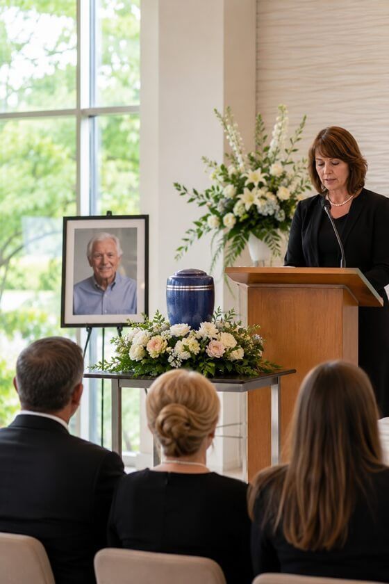 a respectful memorial service after a cremation In Westminster, MD
