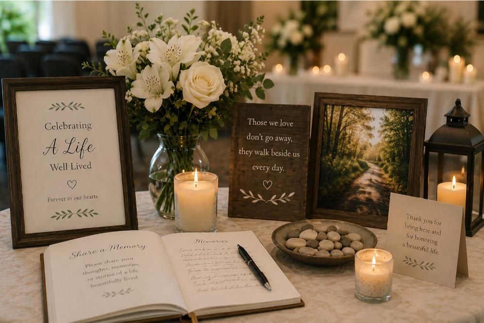 Thoughtful memory book and flowers for cremation services in Emmitsburg, MD families