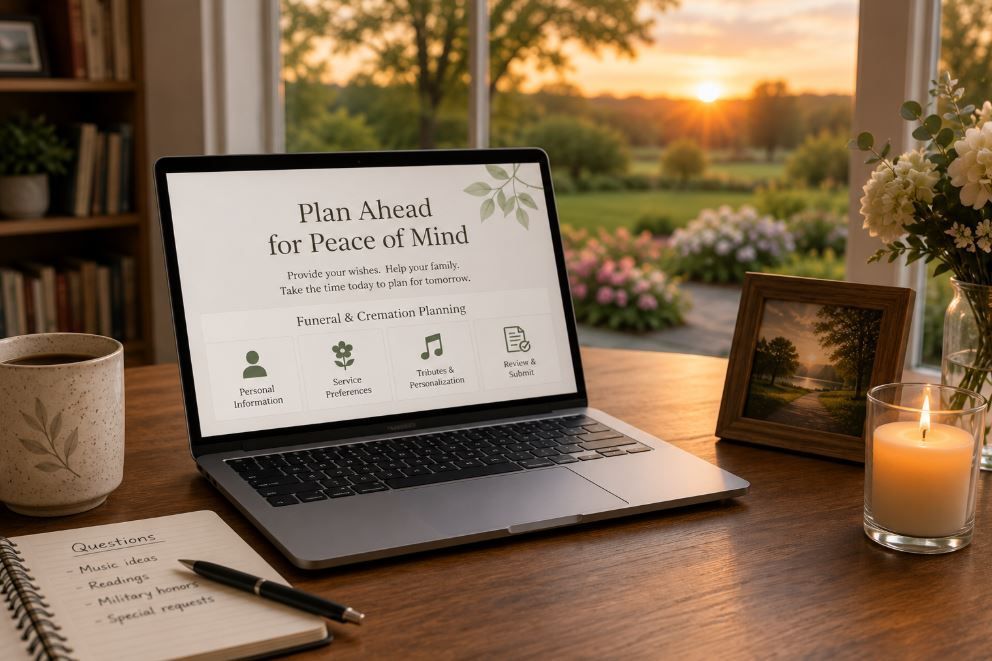 Online funeral planning steps offers a simple way to organize wishes in Emmitsburg, MD