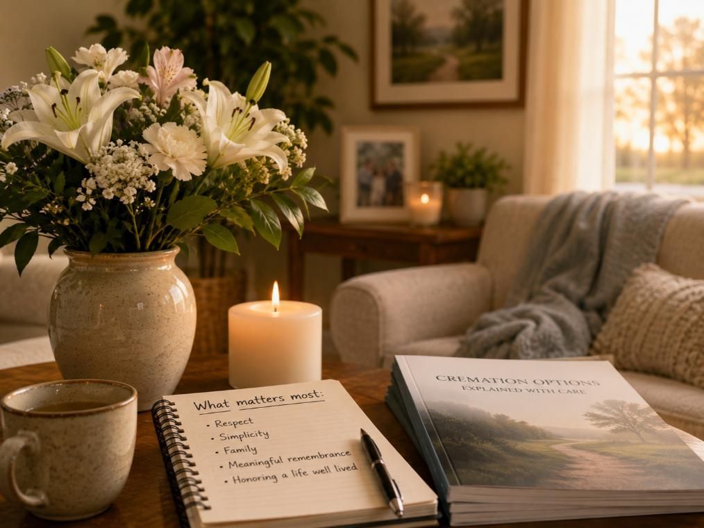 Cremation guide and written priorities offer clarity, cremation services Taneytown, MD