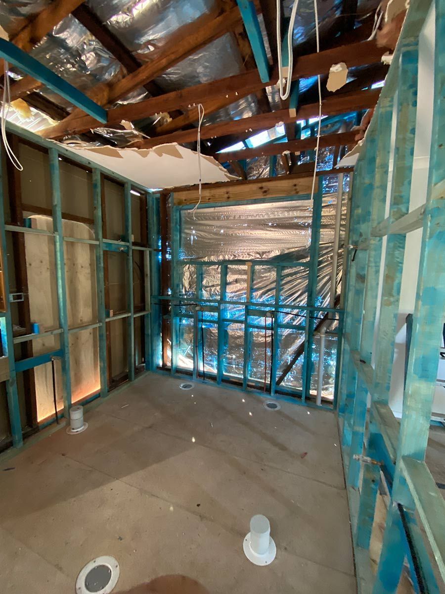 A Room With A Ceiling That Is Being Built In A House — B Smart Building & Design In Figtree, NSW