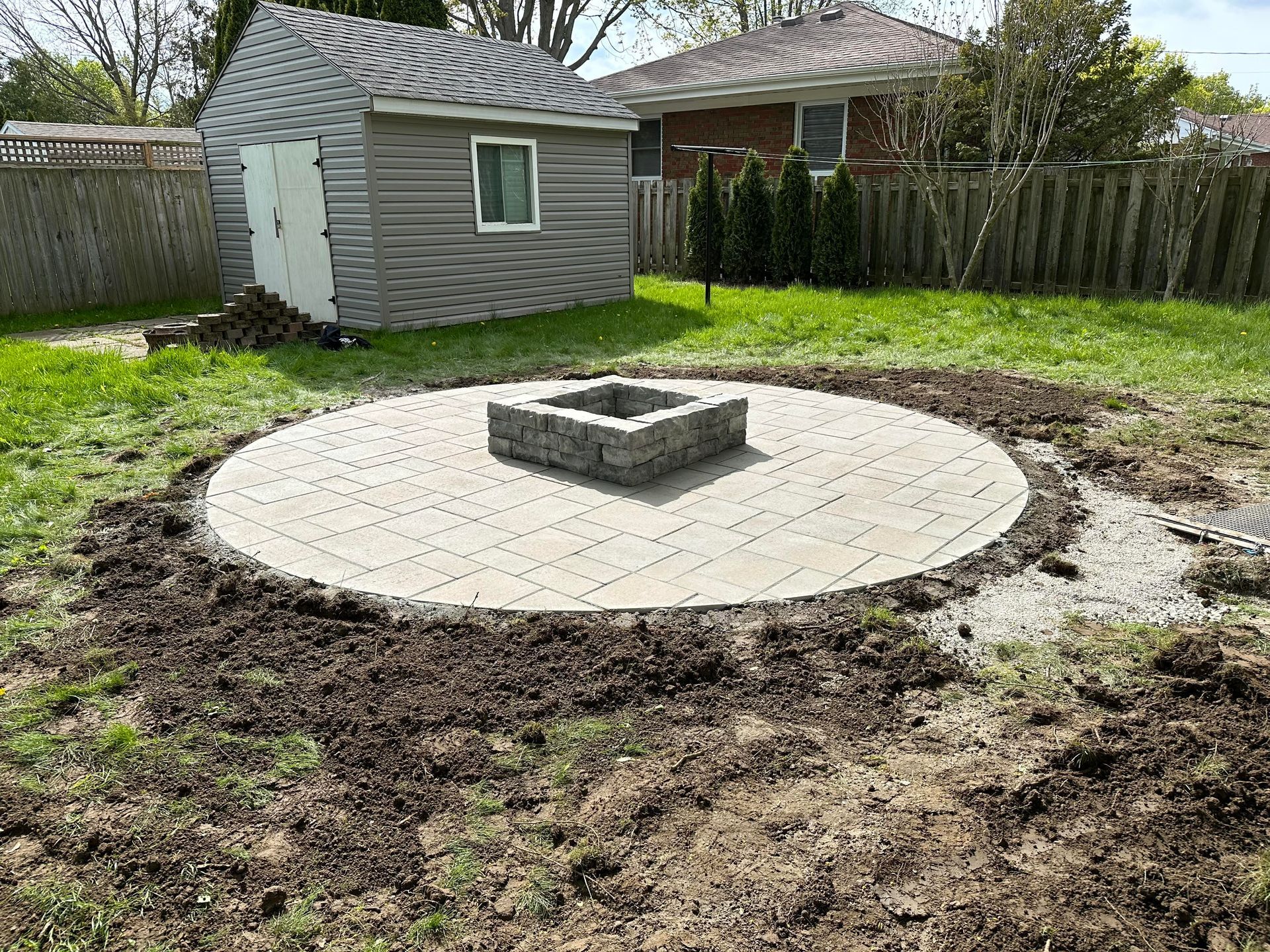 circle+fire+pit+pad