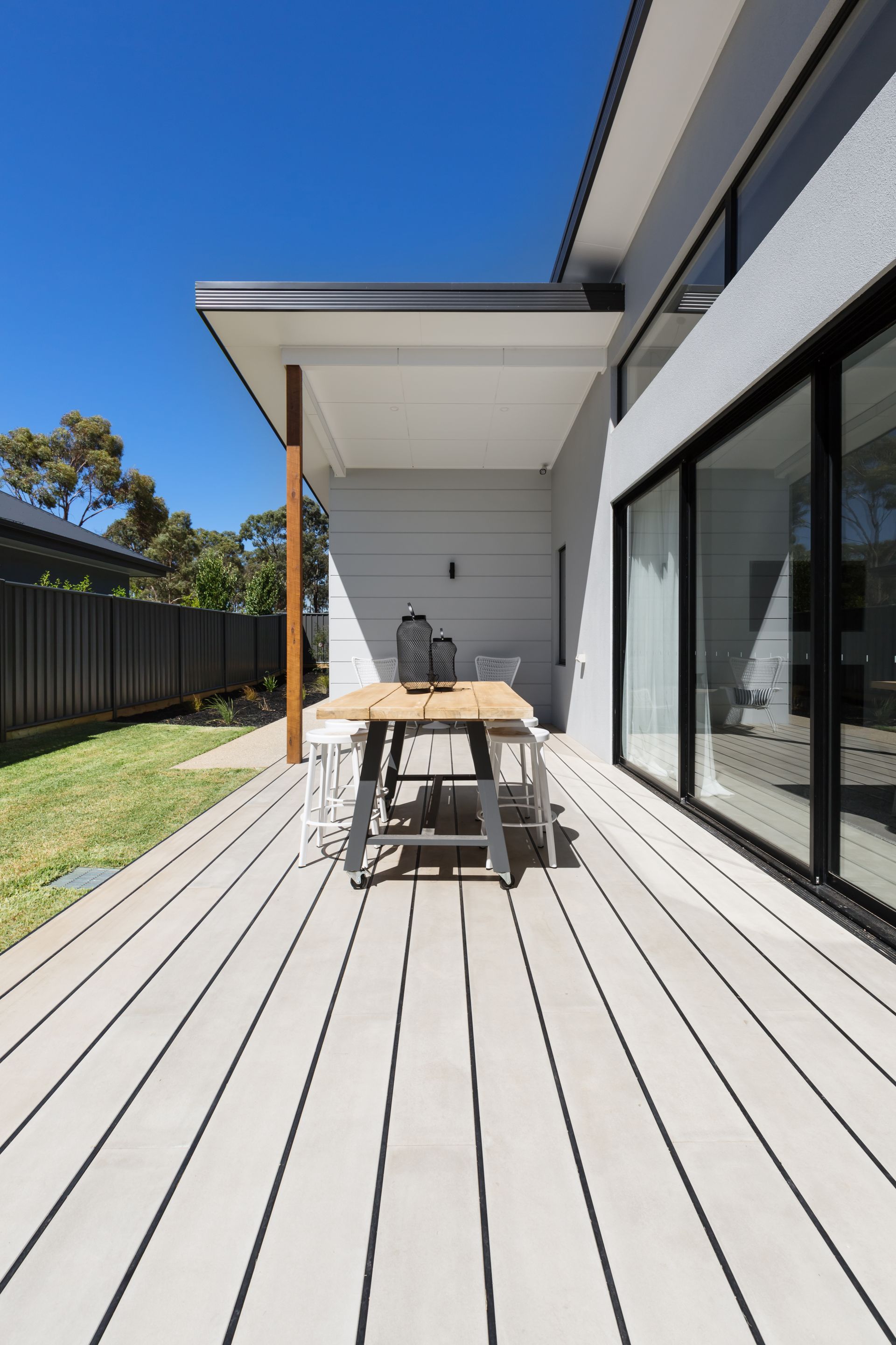grey deck