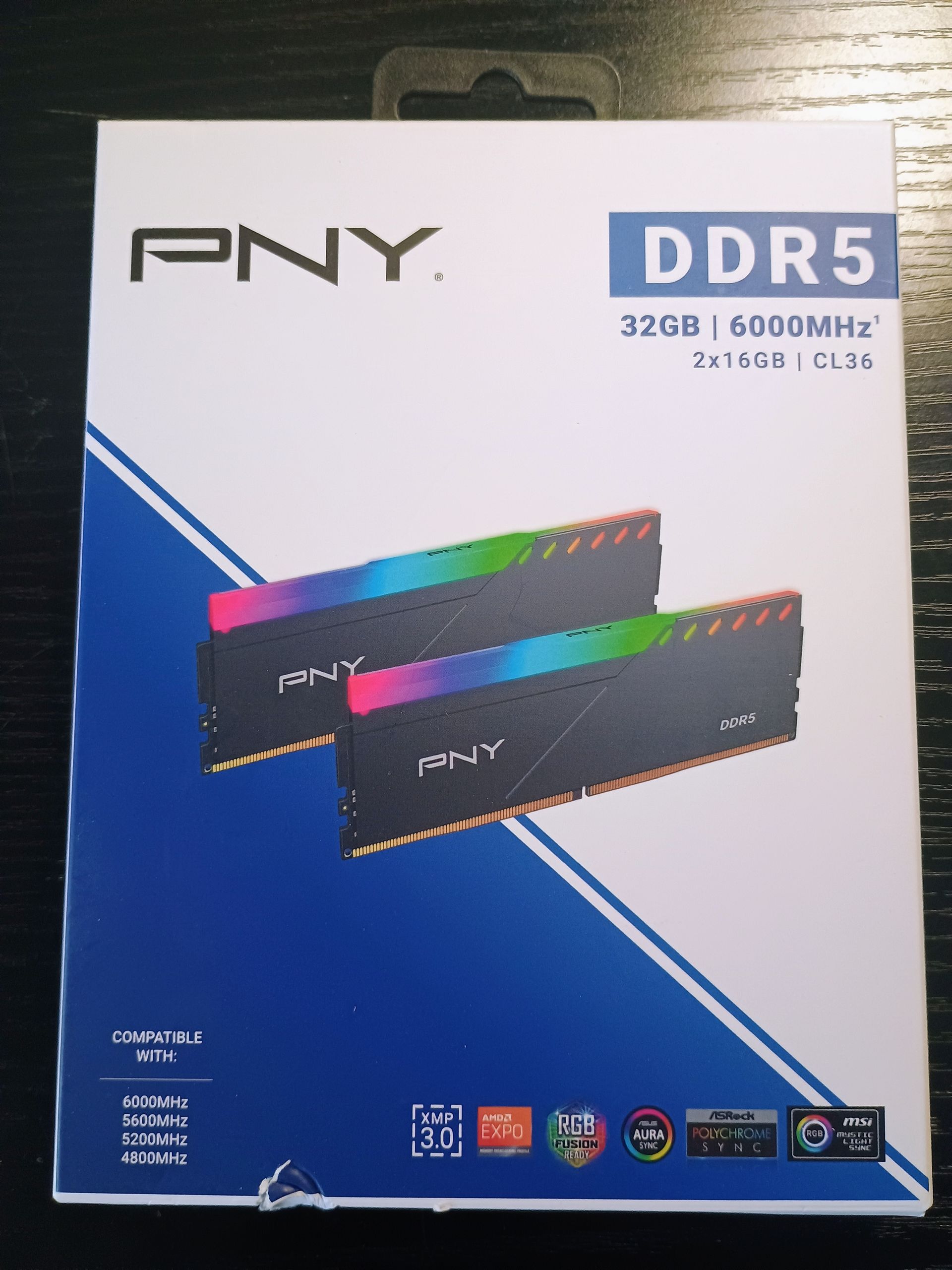 PNY 32GB DDR5-6000 CL36-36-36-76 1.35V