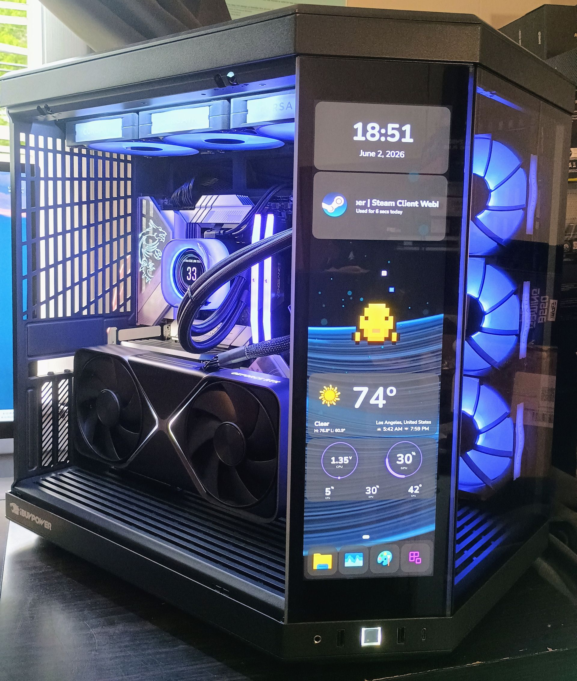 RTX 5080 Intel 14900K Gaming PC - 64GB RAM, 4TB Nvme, 1200Watt PSU, 360mm LCD AIO