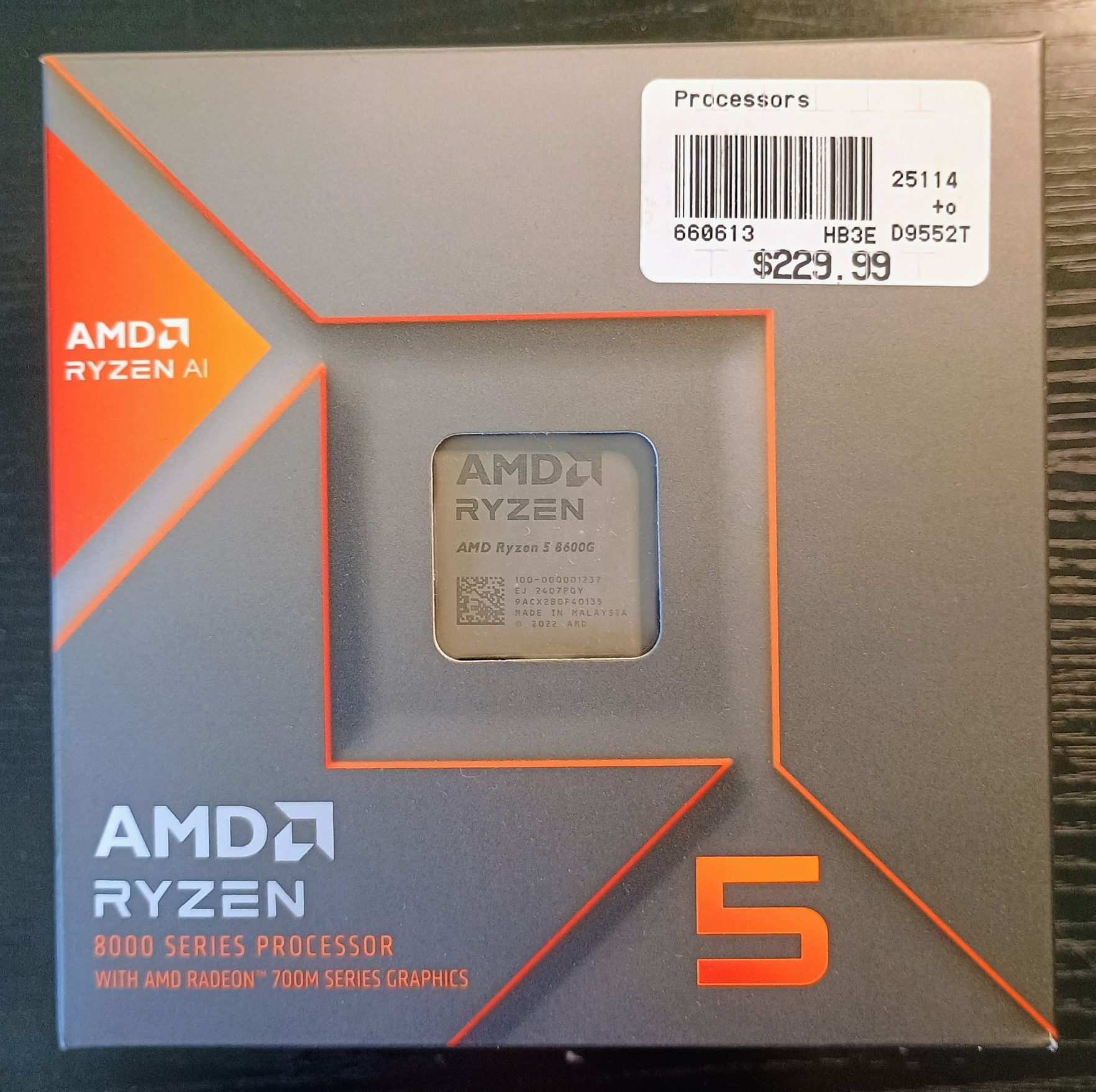 AMD Ryzen 5 8600G 4.3 GHz 6-Core Processor