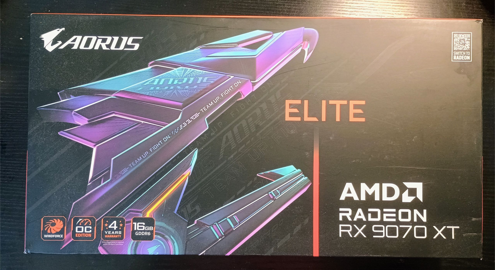 Gigabyte AORUS ELITE Radeon RX 9070 XT 16 GB Video Card