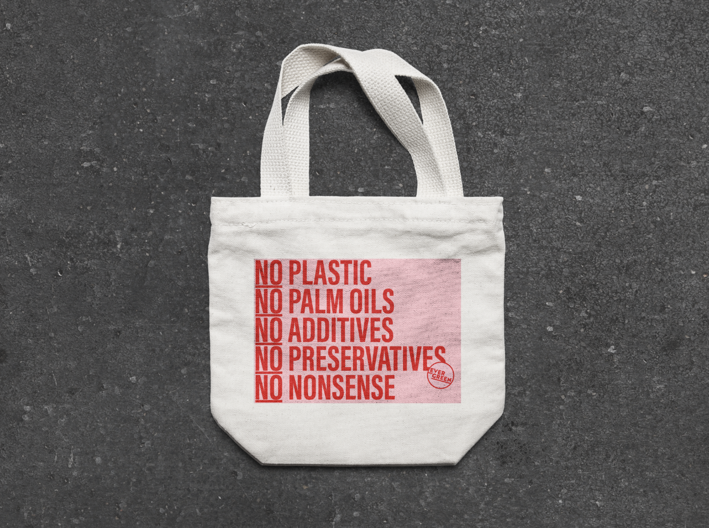 Reusable tote bag design