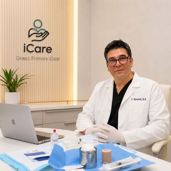 Dr Khorshidi sitting at iCare