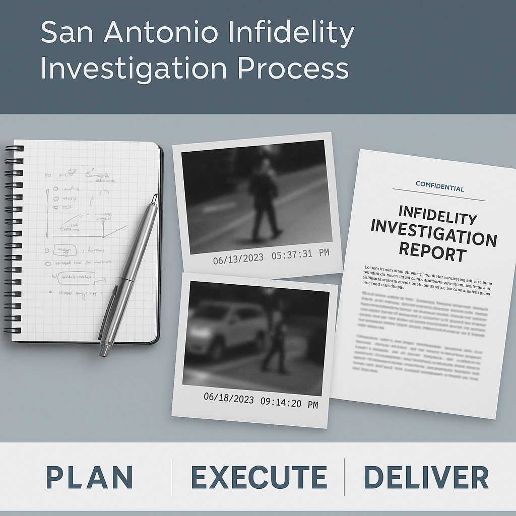 San Antonio infidelity investigation process—planning and documentation