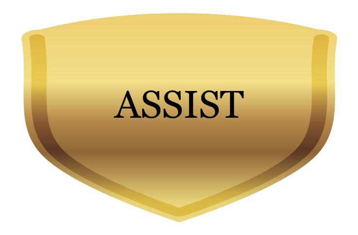 Gold shield with