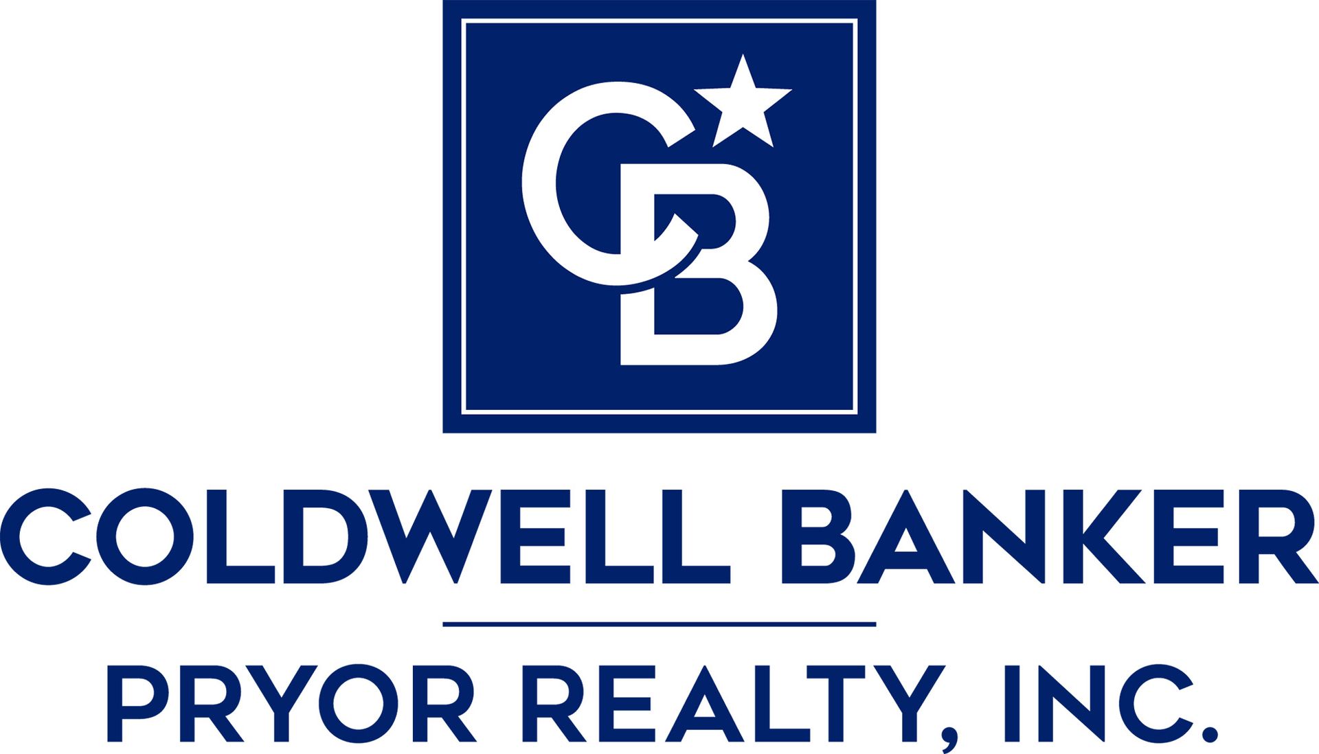 Coldwell Banker Pryor Realty, Inc. logo in blue and white