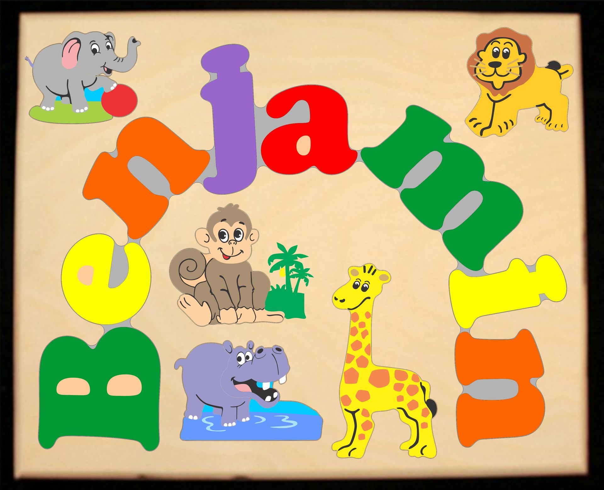 Custom Name Theme Puzzle