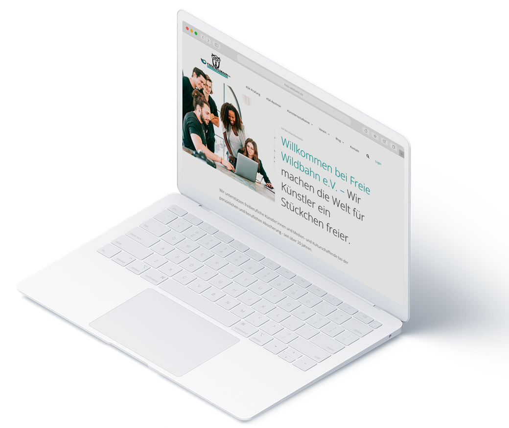 Mockup Laptop Freie Wildbahn