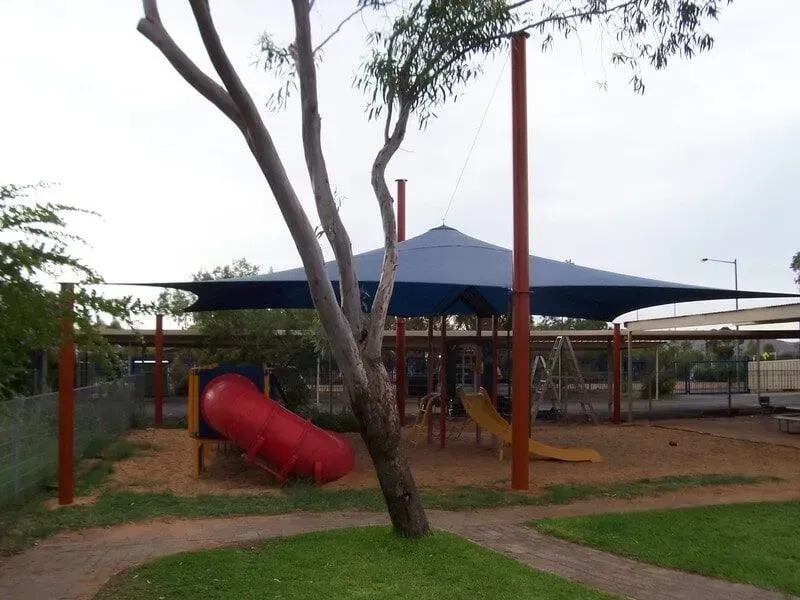 Shade Sails over a Playground — Shadetech in Alice in Ciccone, NT