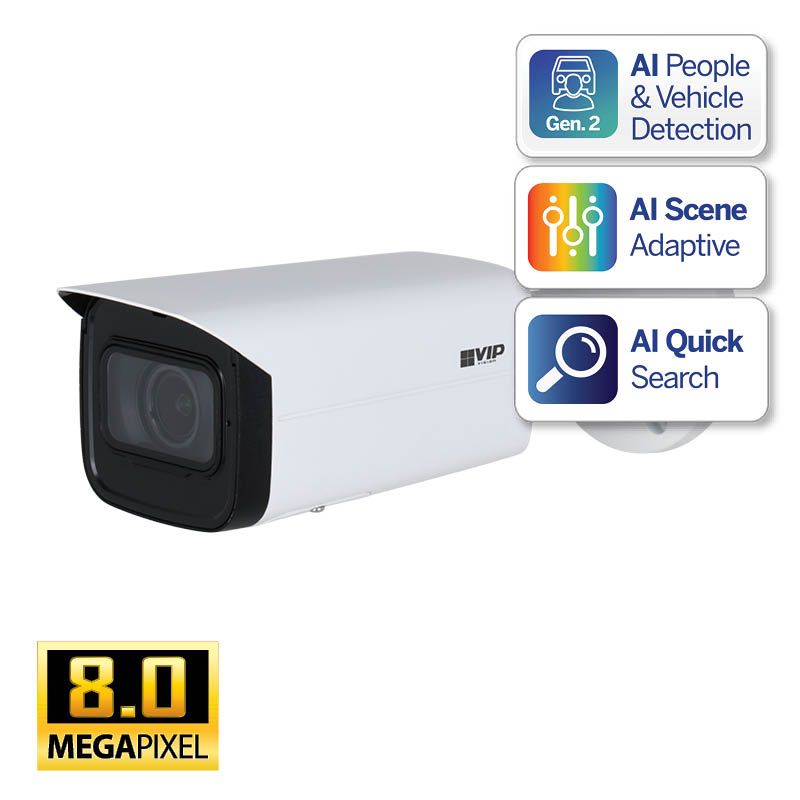 White security camera with