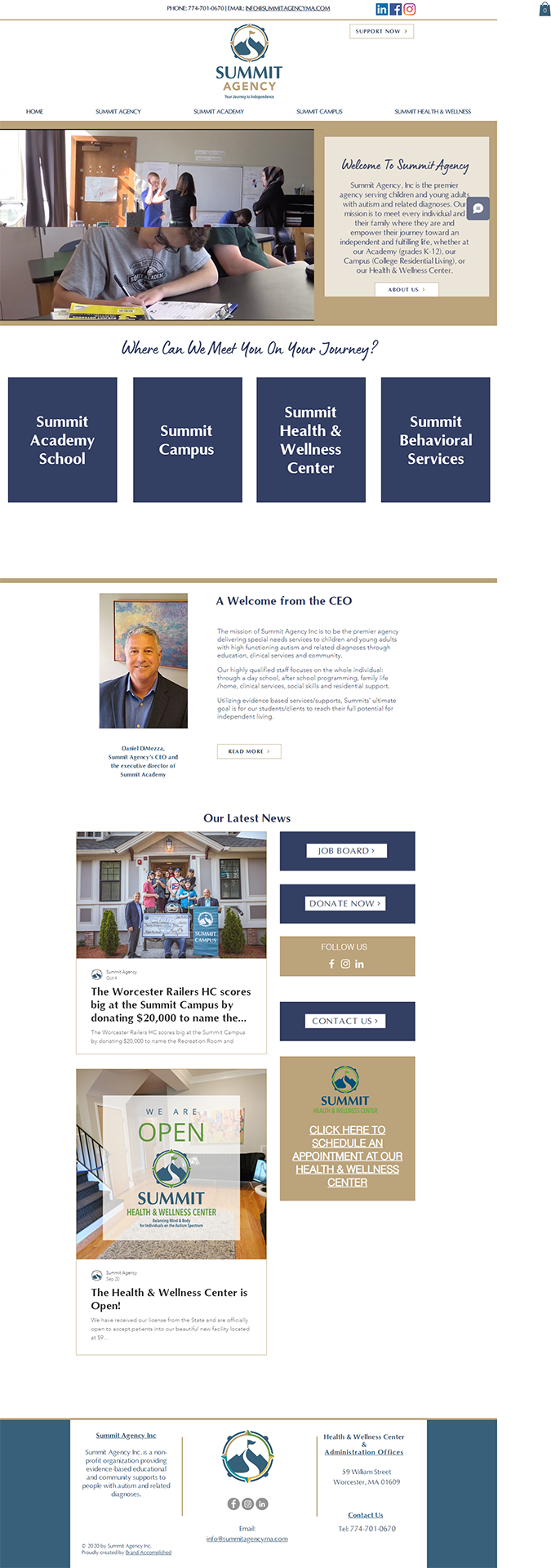 Summit Agency, Inc webpage