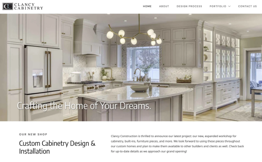 Clancy Cabinetry Site