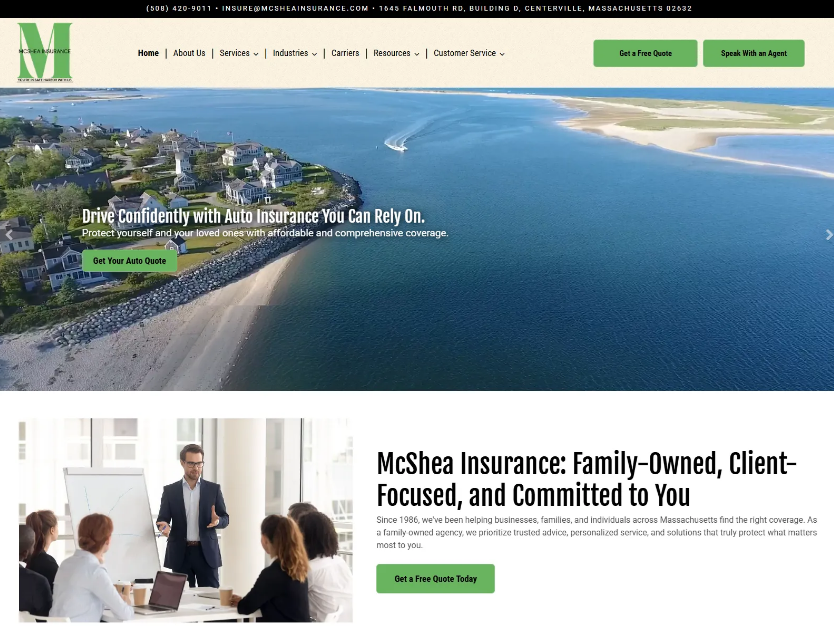 McShea Insurance Site