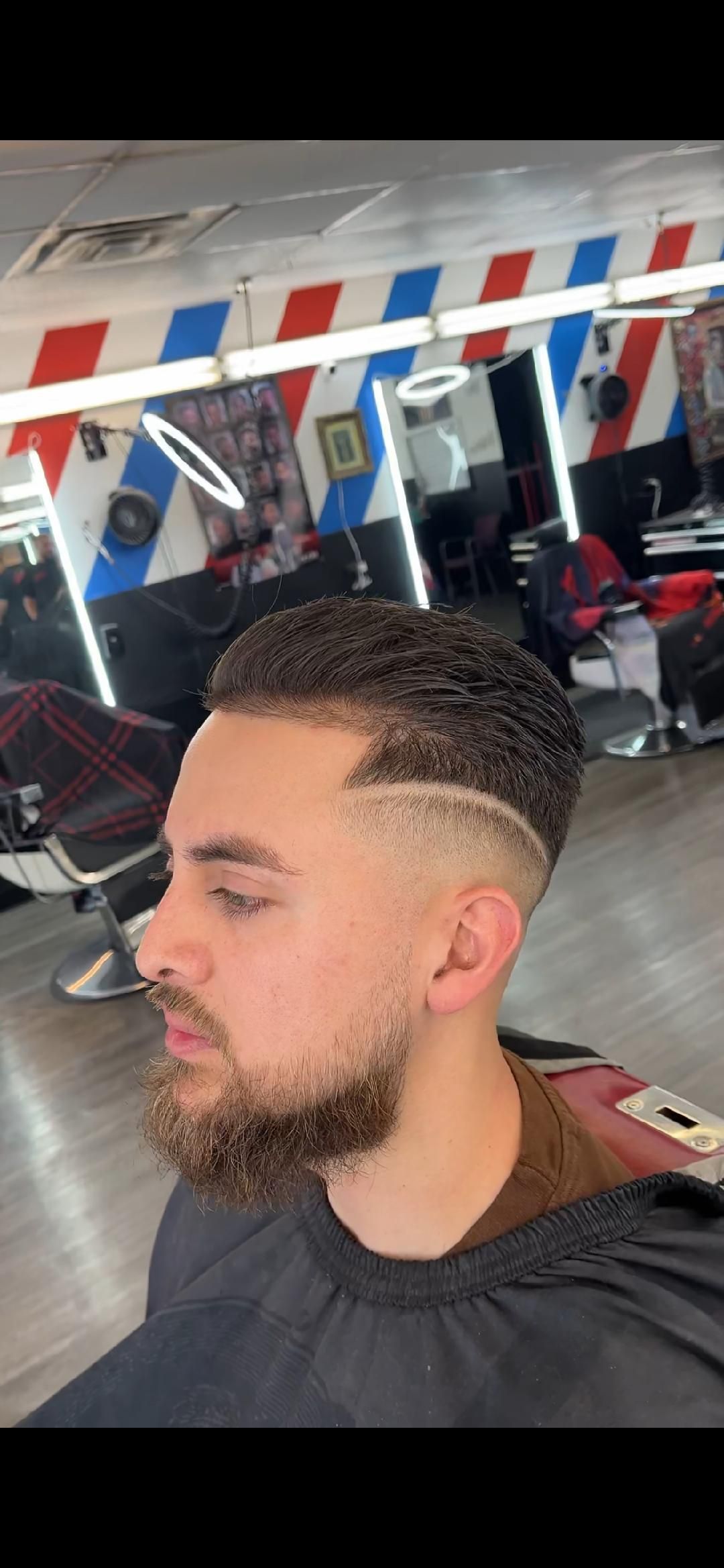 Medium Fade Beard Work Trim On Top
Dallas Texas