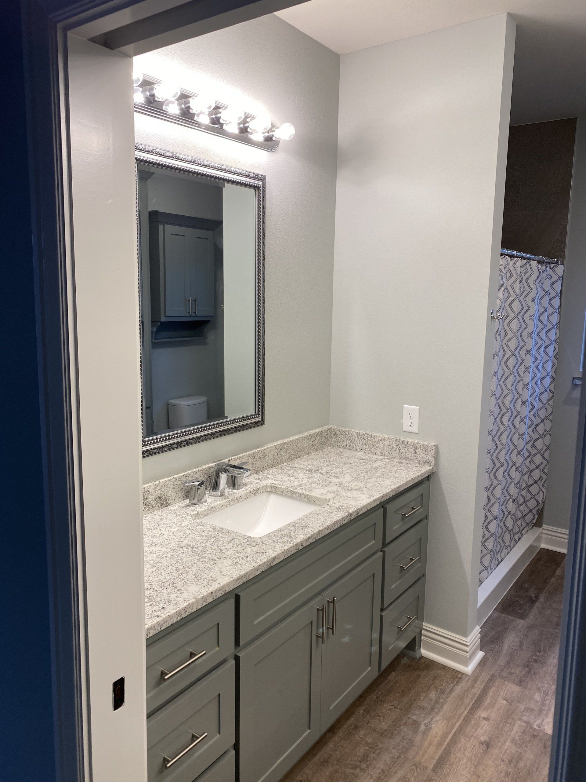 bathroom counter
