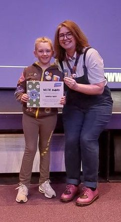 beltie award presentation to Izabella