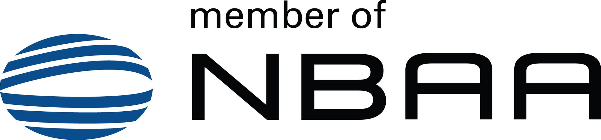 Logo of NBAA, a globe with the text