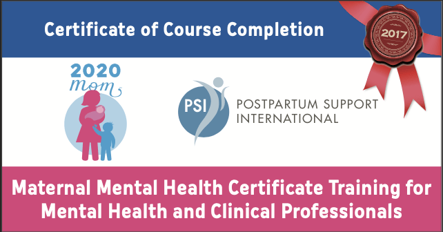 maternal mental health training