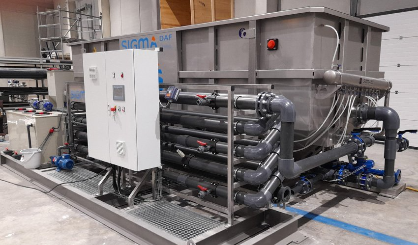 Flotación por aire disuelto Sigma DAF distribuido por SOLTEX