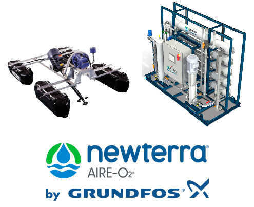 Newterra, aireadores superficiales para piscinas
