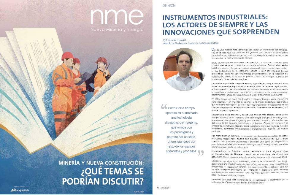Entrevista a Nicolás Howard en revista NME