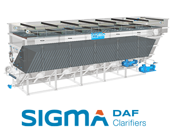 Sigma DAF Clarifiers sistema de flotación por aire disuelto
