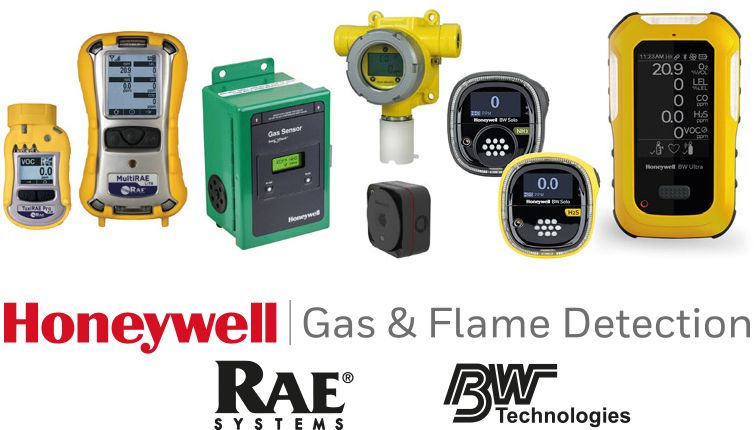 BW techonlogies, RAE systems detectores de gas